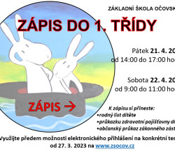 Zápis do 1. třídy